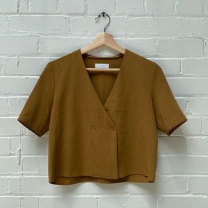 OAK + FORT Cropped Blouse